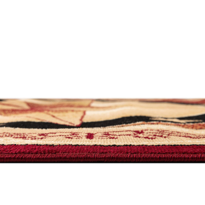 Frontier Trails Collection Area Rug - Redwood Rectangle Red  lifestyle 17