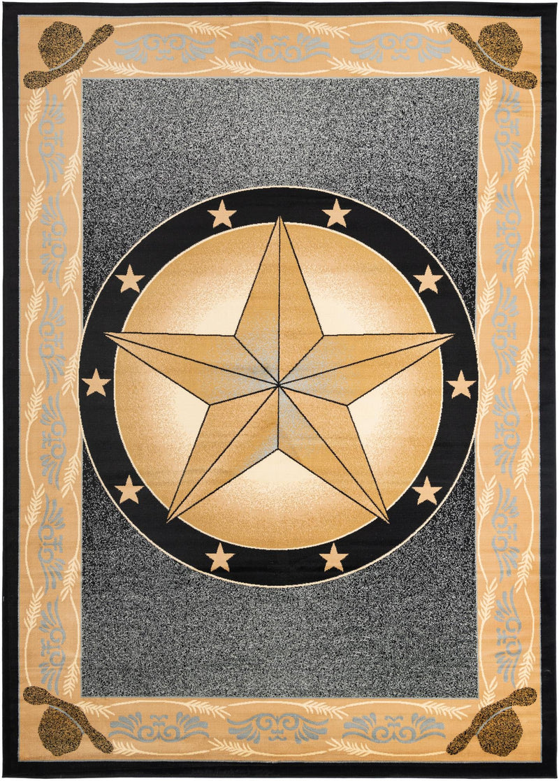 Frontier Trails Collection Area Rug - Redwood Rectangle Blue  lifestyle 4