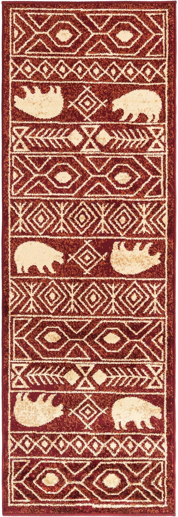 Frontier Trails Collection Area Rug -  Sedona Runner Red  lifestyle 79