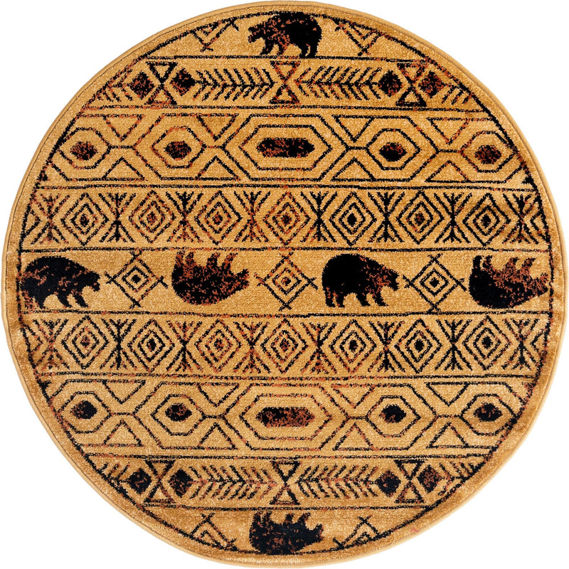 Frontier Trails Collection Area Rug -  Sedona Round Cedar  lifestyle 77