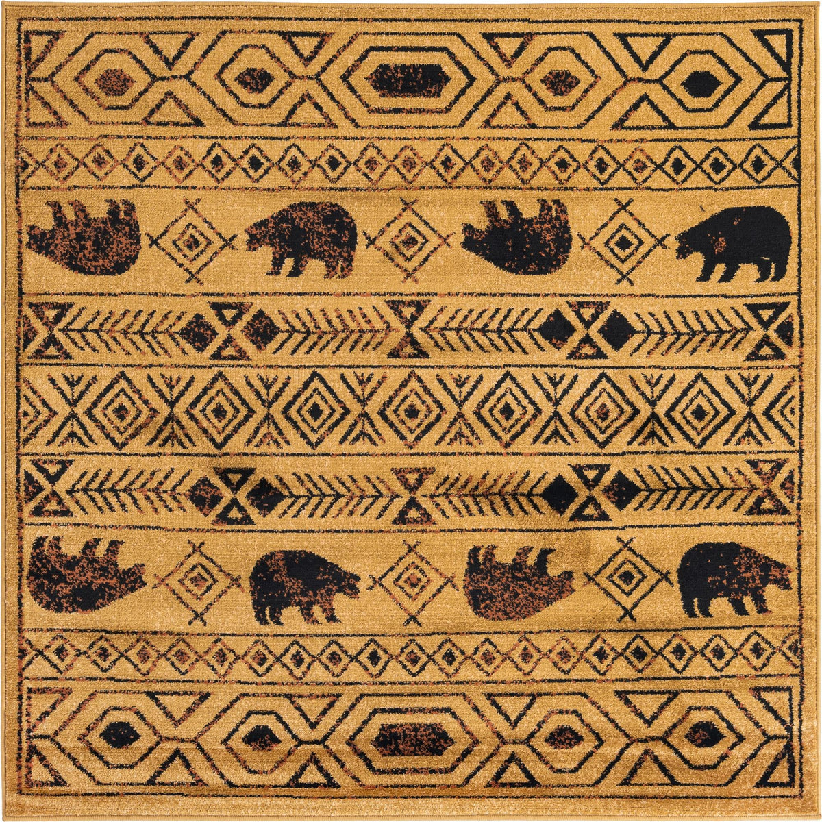 Frontier Trails Collection Area Rug -  Sedona Square Cedar  lifestyle 80