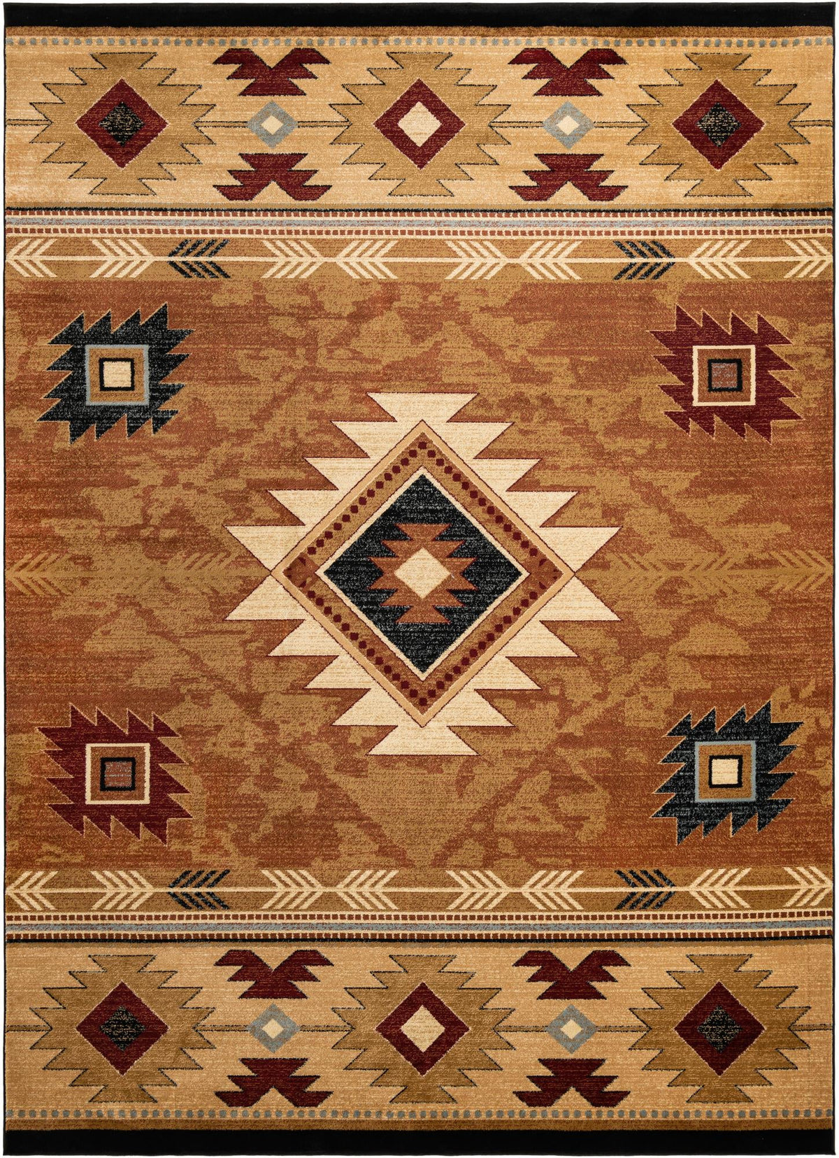 Frontier Trails Collection Area Rug -  Evergreen Rectangle Brick  lifestyle 4