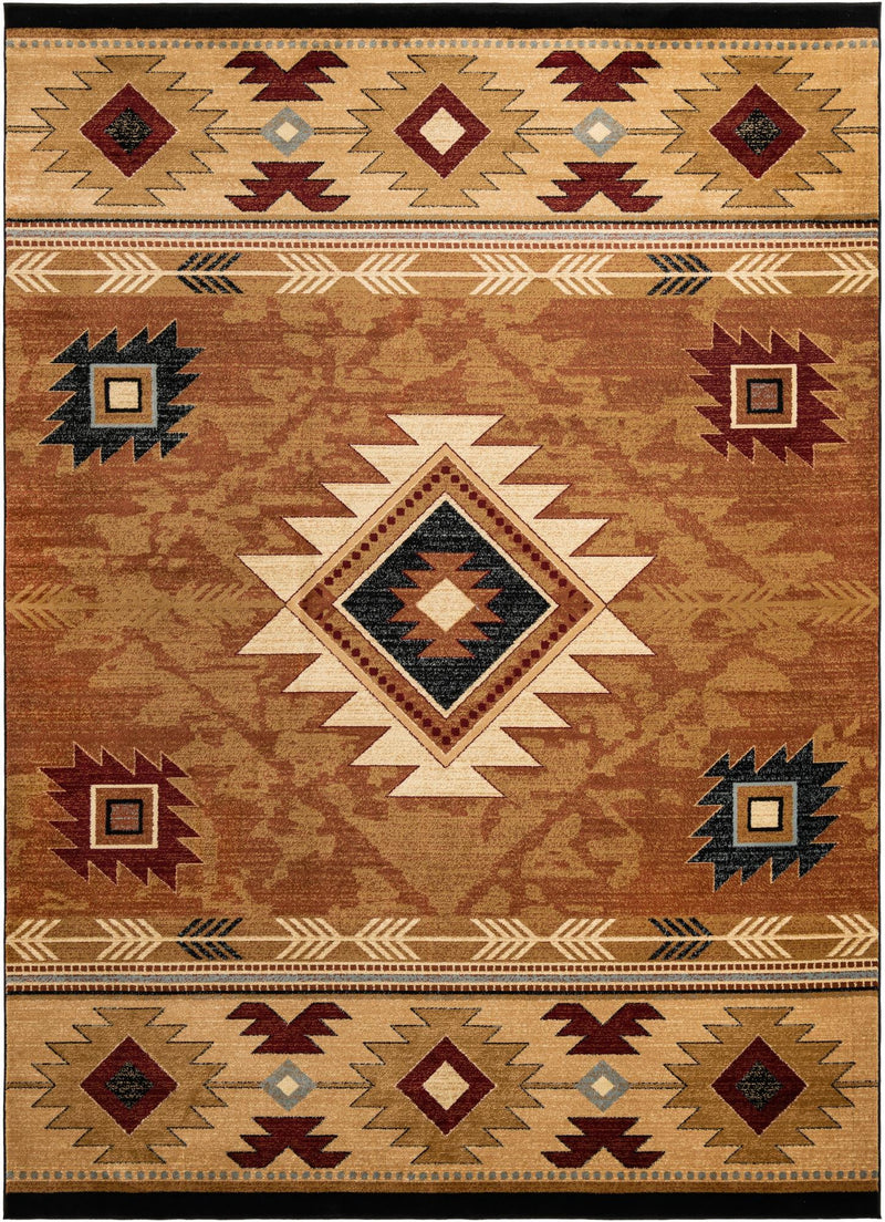 Frontier Trails Collection Area Rug -  Evergreen Rectangle Brick  lifestyle 4