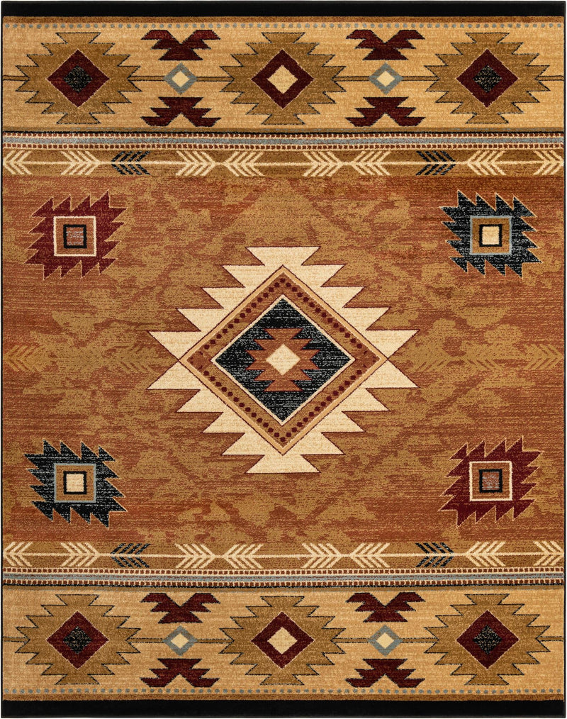 Frontier Trails Collection Area Rug -  Evergreen Rectangle Brick  lifestyle 3