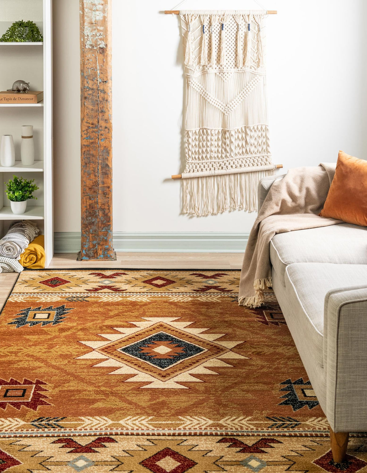 Frontier Trails Collection Area Rug -  Evergreen Rectangle Brick  lifestyle 9