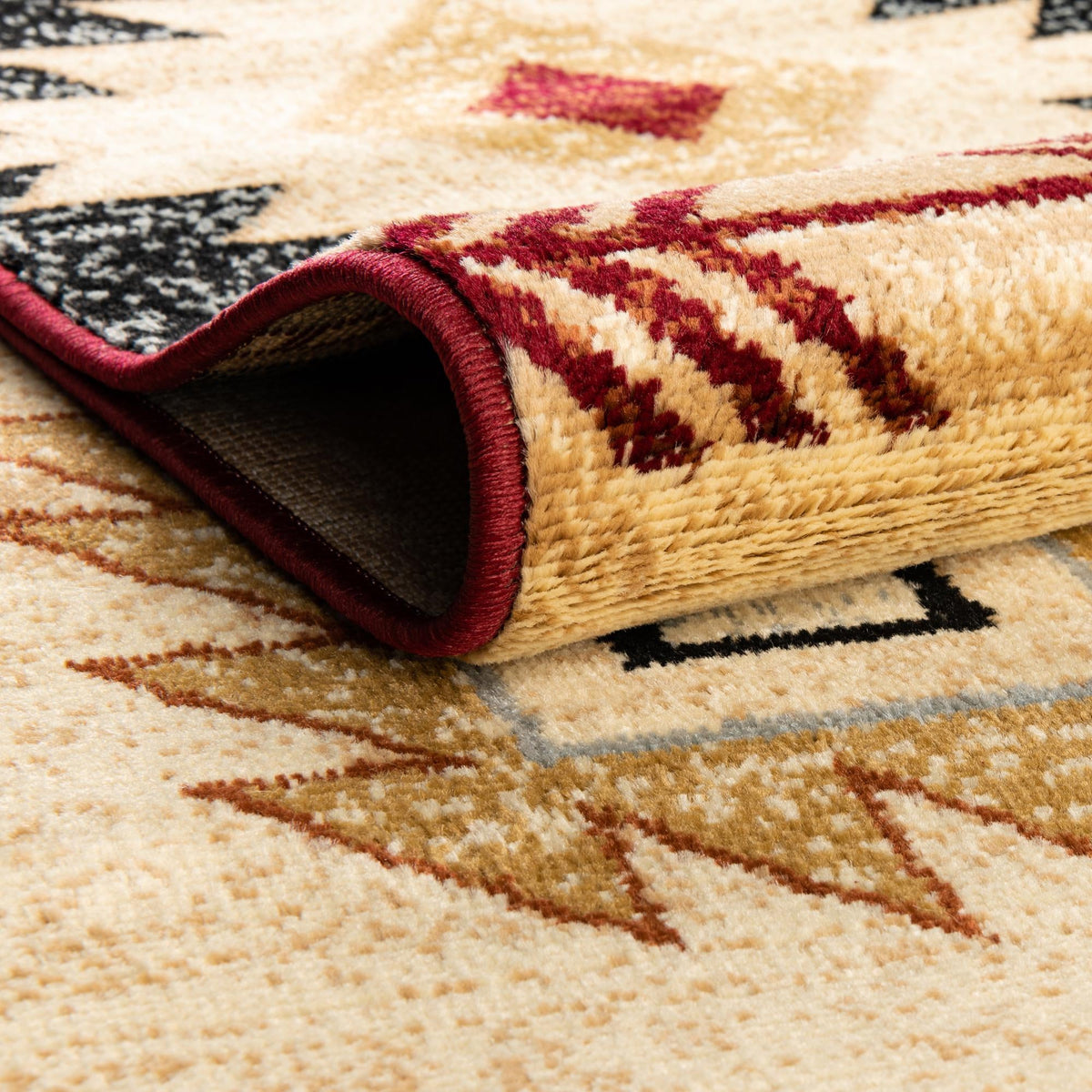 Frontier Trails Collection Area Rug -  Evergreen Rectangle Ivory  lifestyle 17