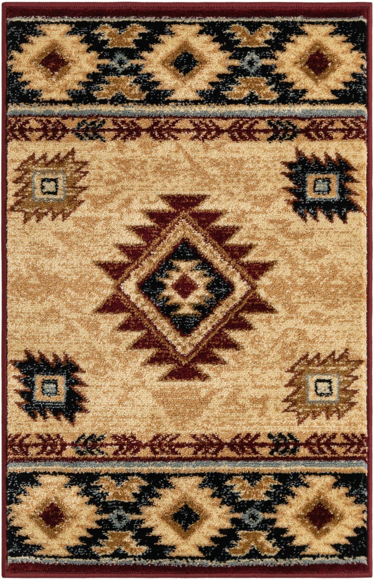 Frontier Trails Collection Area Rug -  Evergreen Rectangle Ivory  lifestyle 2