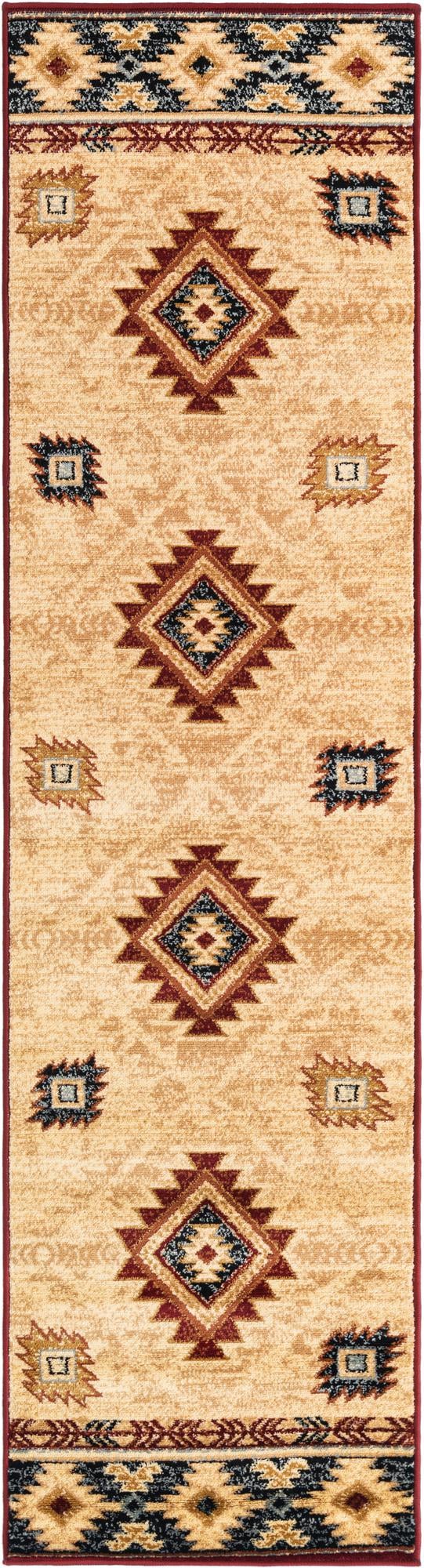 Frontier Trails Collection Area Rug -  Evergreen Runner Ivory  lifestyle 31