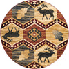 Frontier Trails Collection Area Rug -  Mesa Round Multi  lifestyle 50