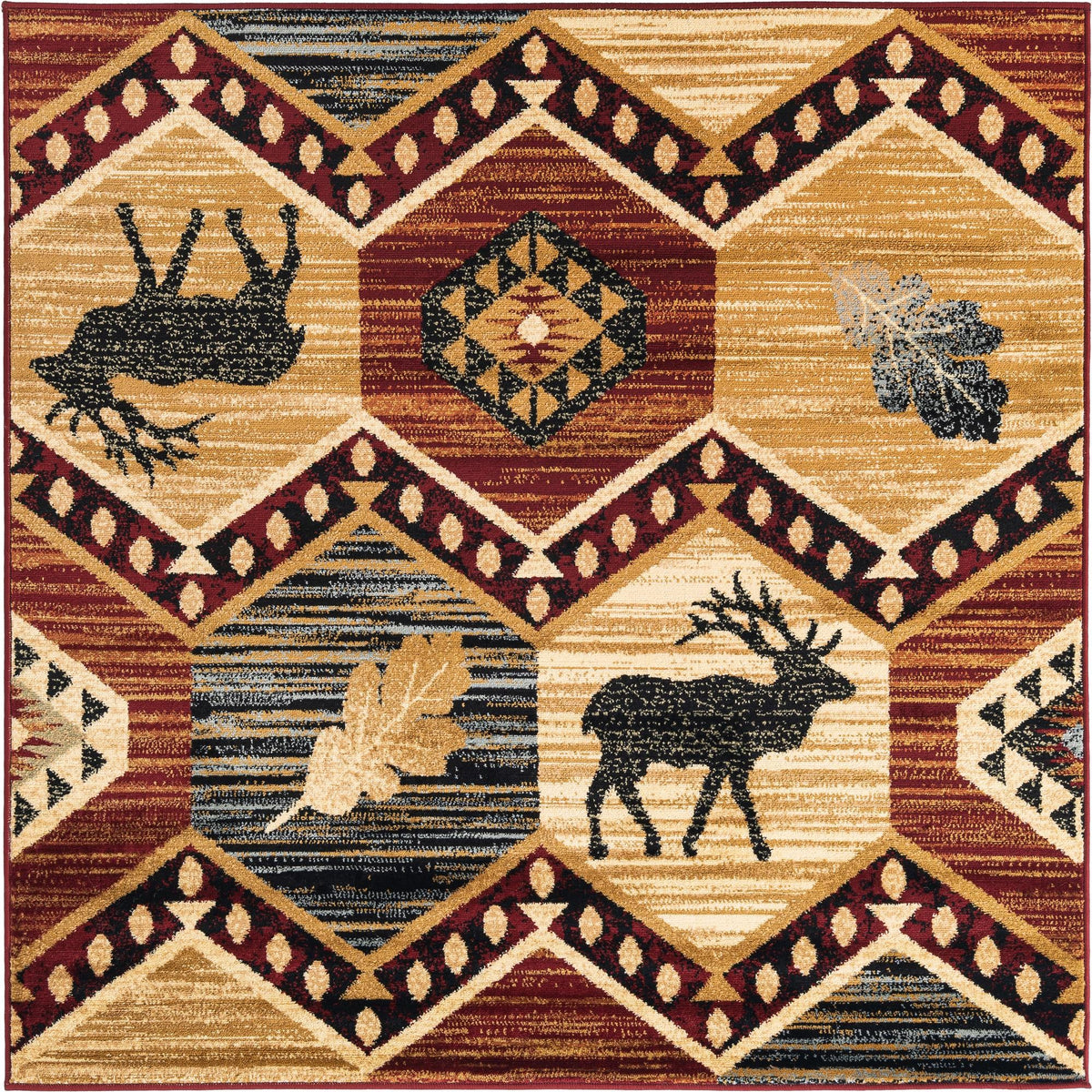 Frontier Trails Collection Area Rug -  Mesa Square Multi  lifestyle 22