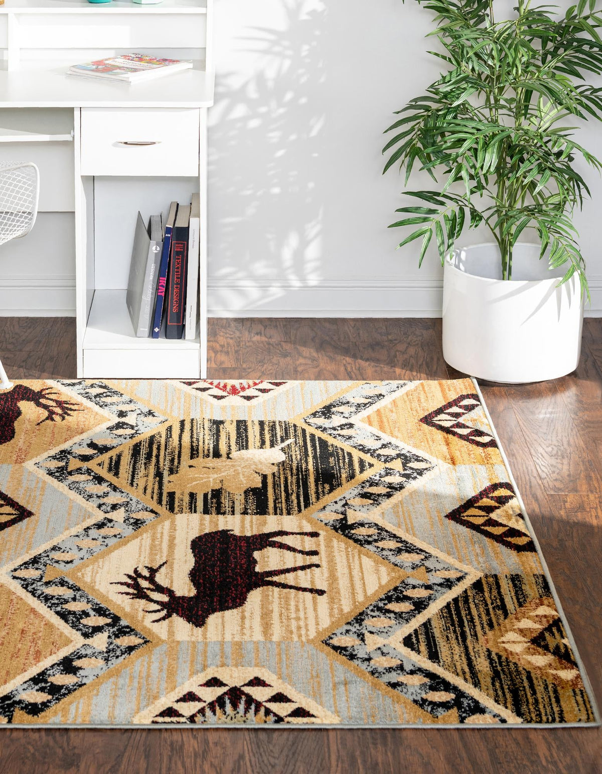 Frontier Trails Collection Area Rug -  Mesa Rectangle Blue  lifestyle 3