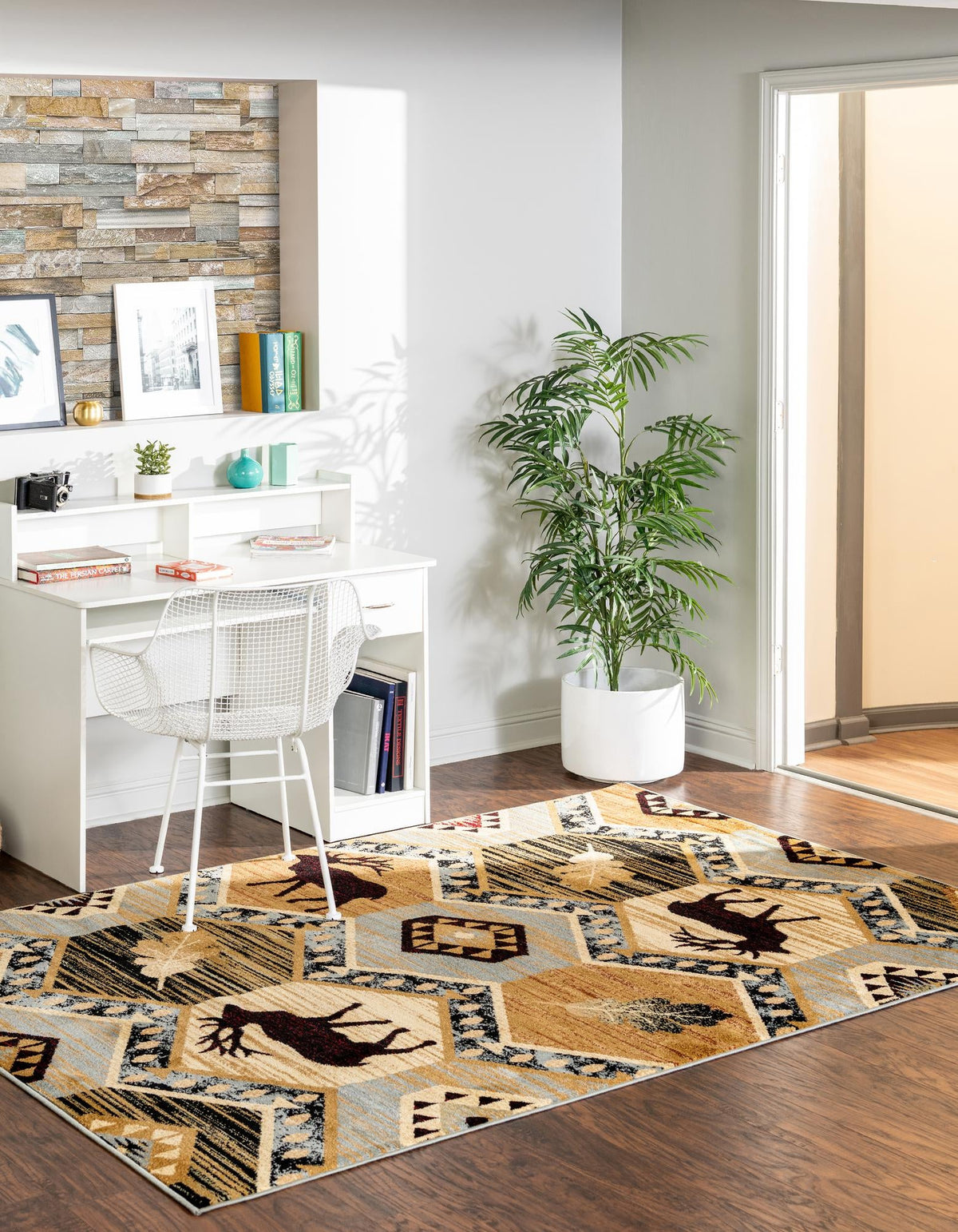 Frontier Trails Collection Area Rug -  Mesa Rectangle Blue  lifestyle 7