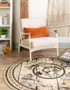 Frontier Trails Collection Area Rug -  Hickory Round Green  lifestyle 33