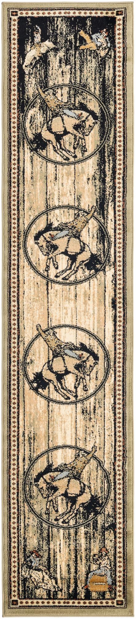 Frontier Trails Collection Area Rug -  Hickory Runner Green  lifestyle 23