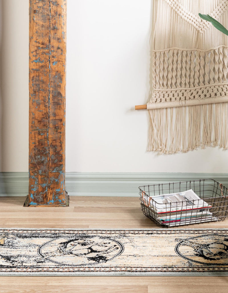 Frontier Trails Collection Area Rug -  Hickory Runner Blue  lifestyle 38