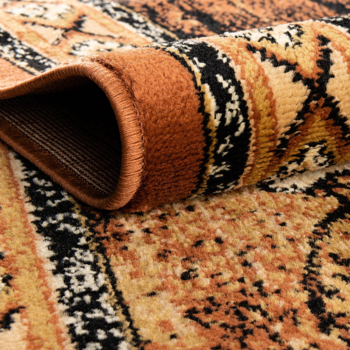 Frontier Trails Collection Area Rug -  Hickory Rectangle Walnut  lifestyle 18