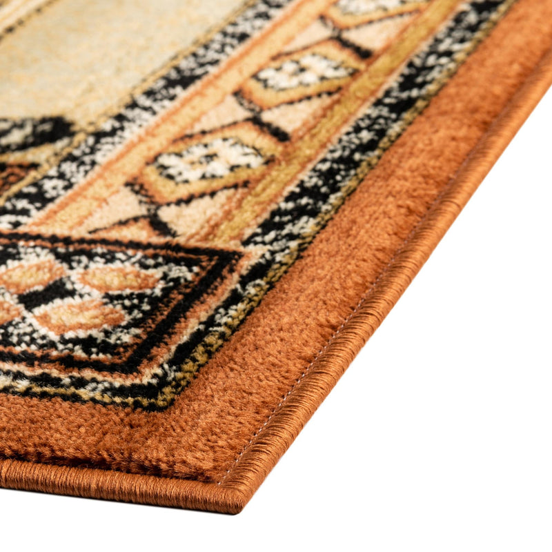 Frontier Trails Collection Area Rug -  Hickory Square Walnut  lifestyle 80