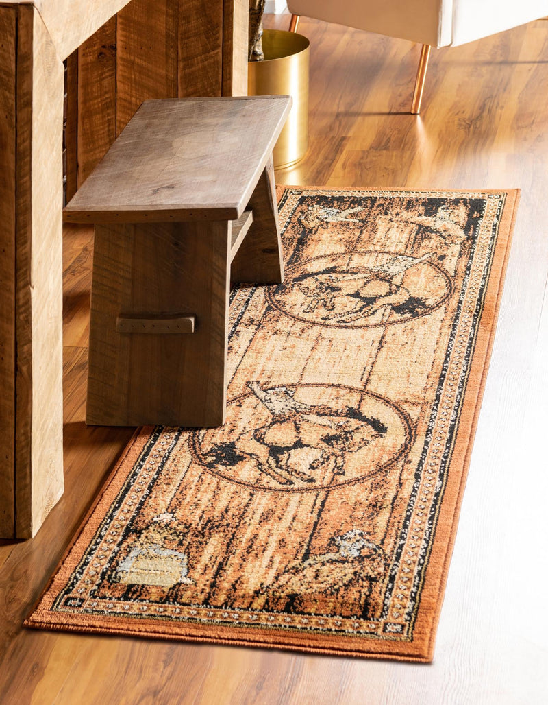 Frontier Trails Collection Area Rug -  Hickory Runner Walnut  lifestyle 30