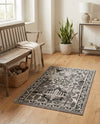 Horizon Collection Area Rug - Dawn Rectangle Gray  lifestyle 48