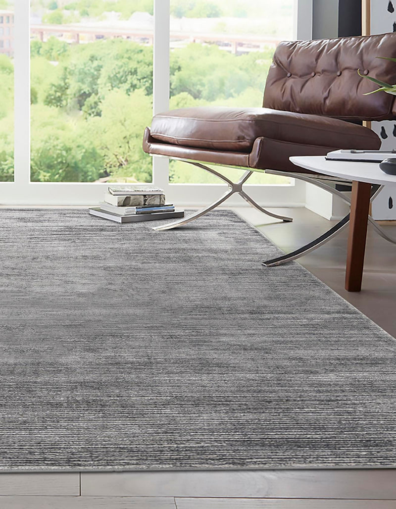Bloomsbury Elegance Collection Area Rug -  Kensington (Gray) Rectangle Gray  lifestyle 3