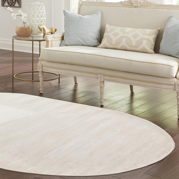 Bloomsbury Elegance Collection Area Rug -  Kensington (Ivory) Oval Ivory  lifestyle 91
