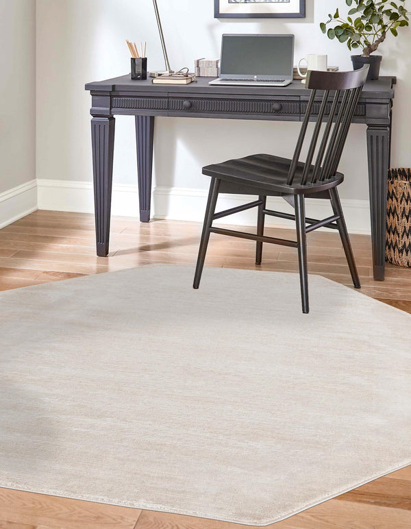 Bloomsbury Elegance Collection Area Rug -  Kensington (Ivory) Octagon Ivory  lifestyle 28