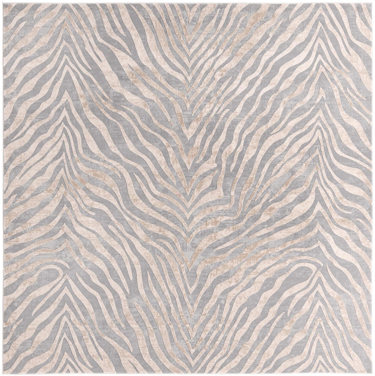 Bloomsbury Elegance Collection Area Rug -  Chelsea Square Ivory and Gray  lifestyle 92