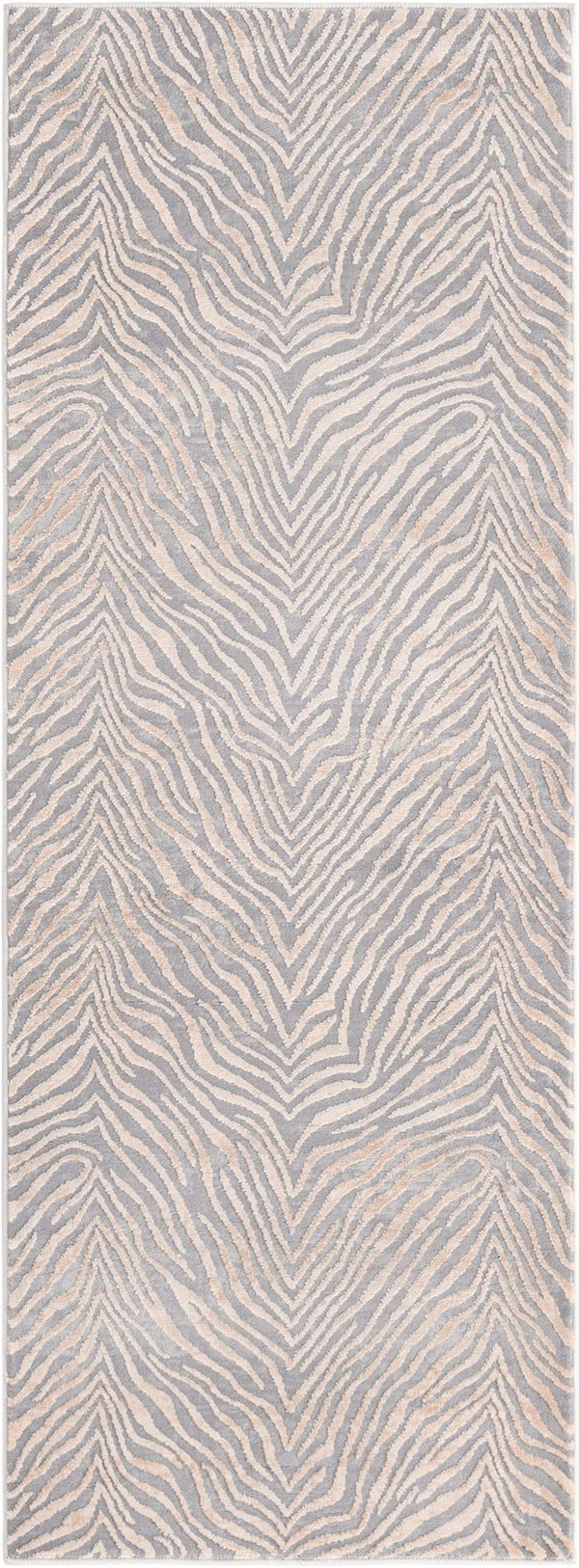 Bloomsbury Elegance Collection Area Rug -  Chelsea Runner Gray and Ivory  lifestyle 38
