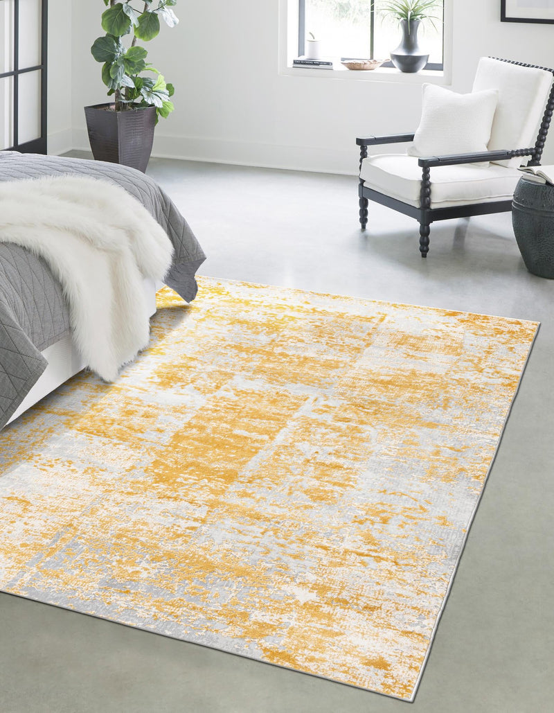 Bloomsbury Elegance Collection Area Rug -  Belgravia Rectangle Yellow  lifestyle 6