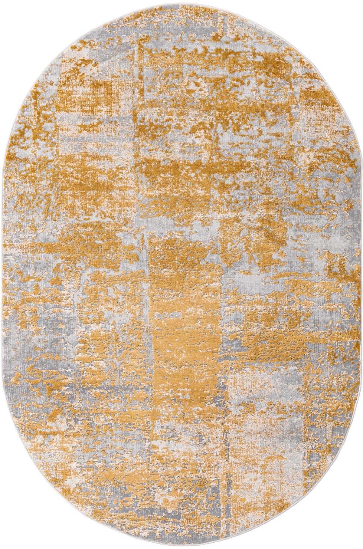Bloomsbury Elegance Collection Area Rug -  Belgravia Oval Yellow  lifestyle 95