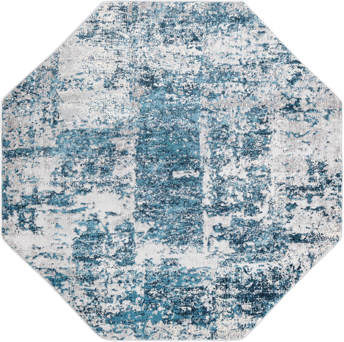 Bloomsbury Elegance Collection Area Rug -  Belgravia Octagon Blue  lifestyle 58