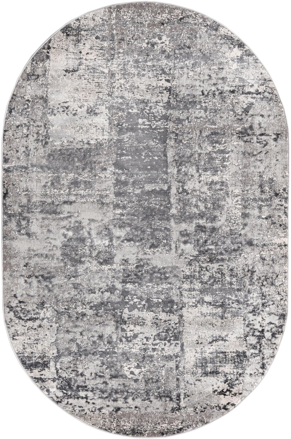 Bloomsbury Elegance Collection Area Rug -  Belgravia Oval Gray  lifestyle 91