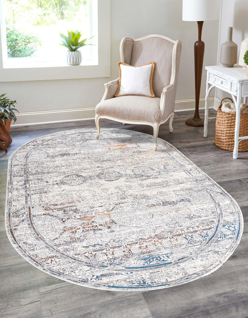 Bloomsbury Elegance Collection Area Rug -  Notting Oval Multi  lifestyle 38