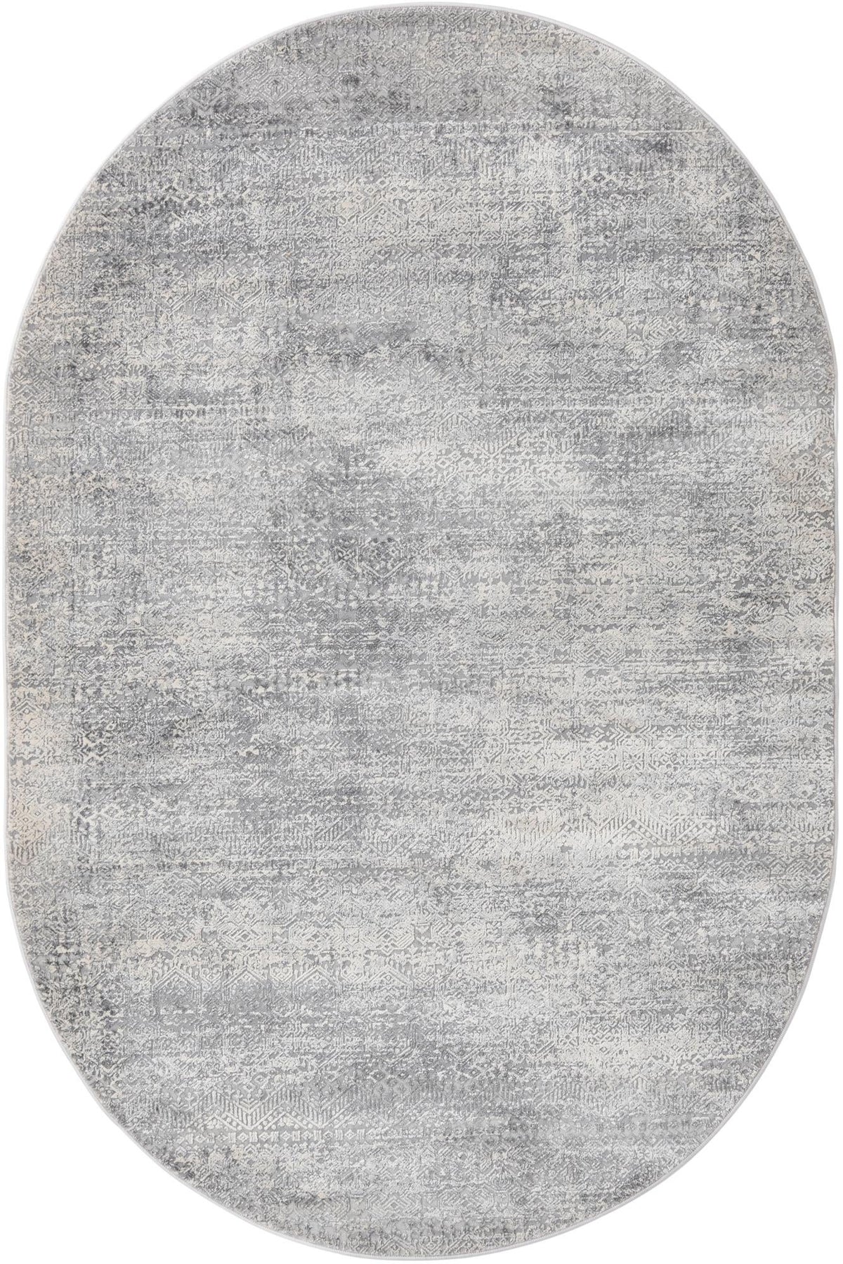 Bloomsbury Elegance Collection Area Rug -  Pimlico Oval Gray  lifestyle 34