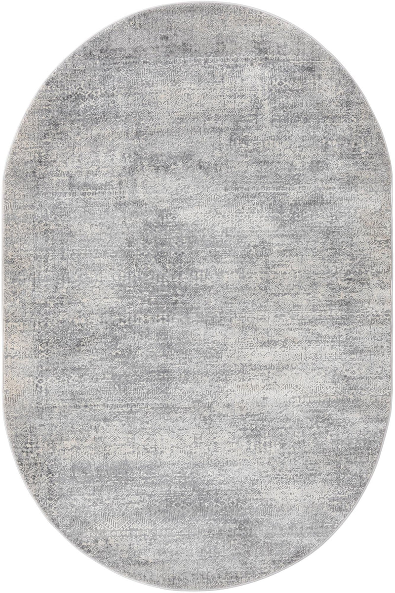 Bloomsbury Elegance Collection Area Rug -  Pimlico Oval Gray  lifestyle 34