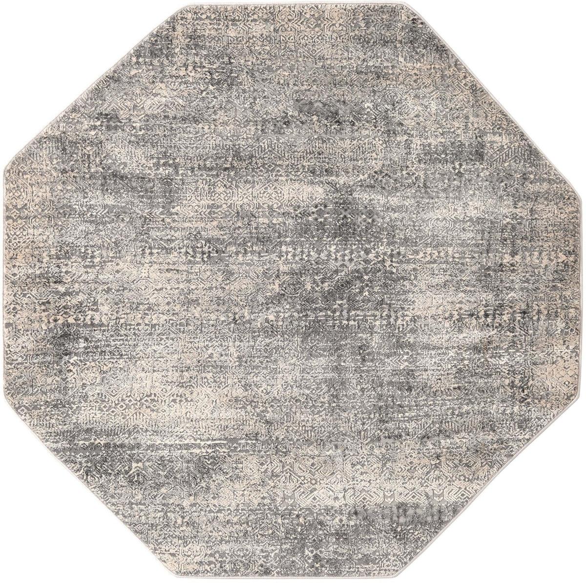 Bloomsbury Elegance Collection Area Rug -  Pimlico Octagon Gray  lifestyle 77