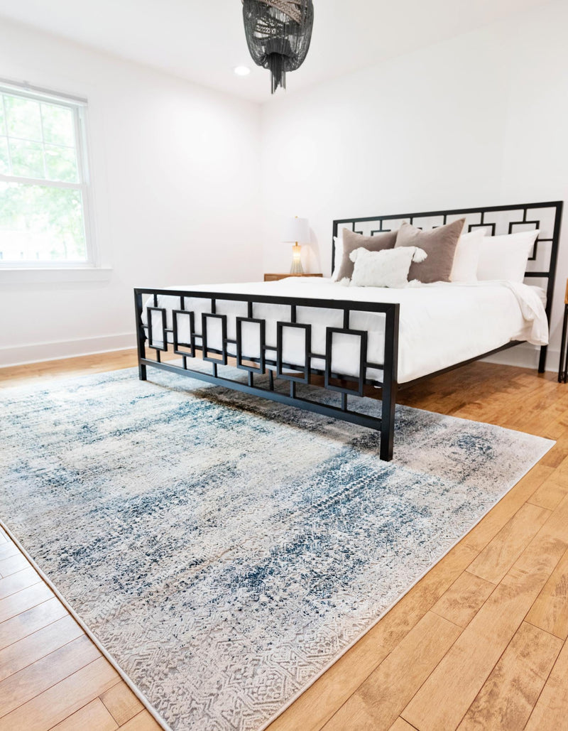 Bloomsbury Elegance Collection Area Rug -  Pimlico Rectangle Blue  lifestyle 7