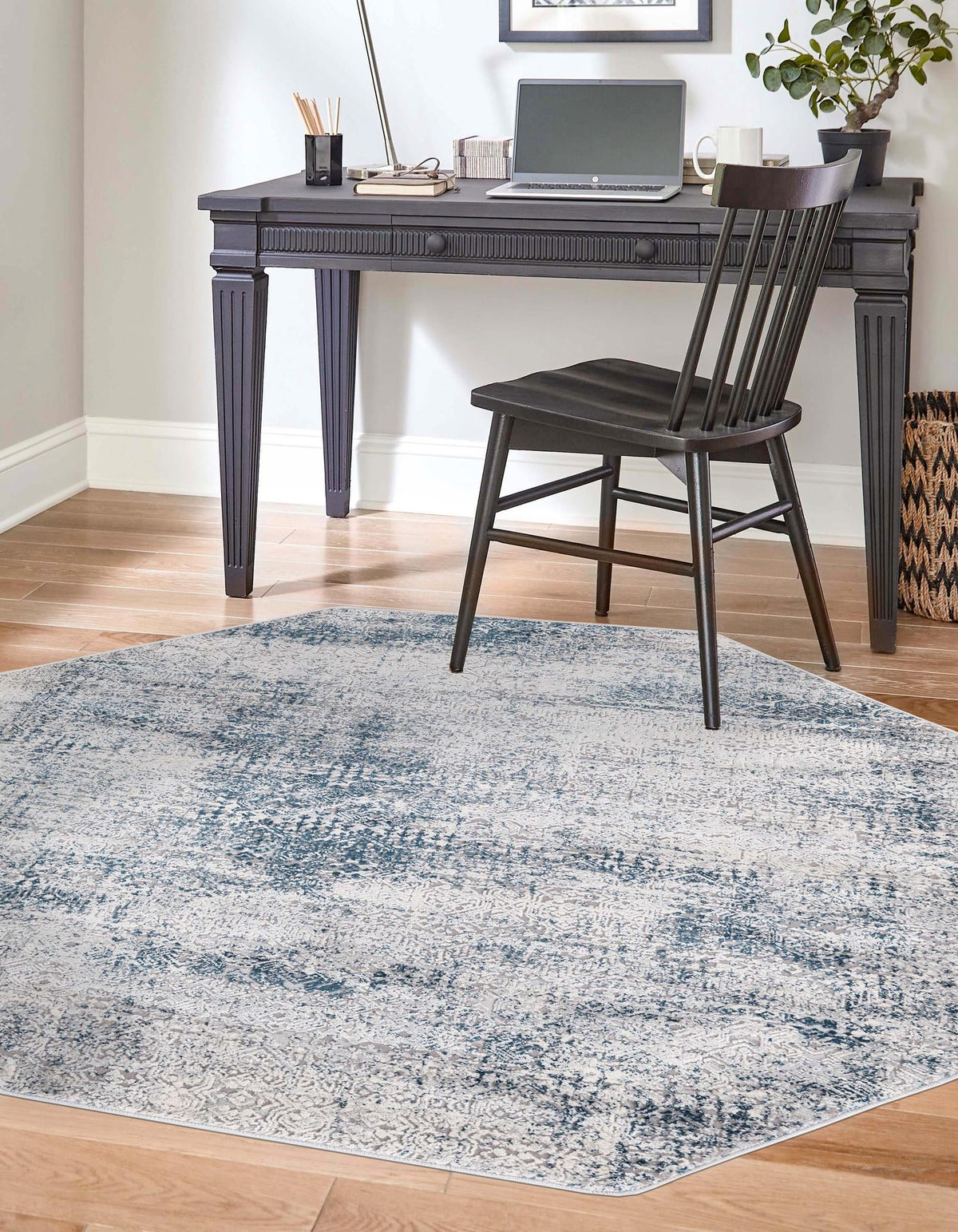 Bloomsbury Elegance Collection Area Rug -  Pimlico Octagon Blue  lifestyle 49