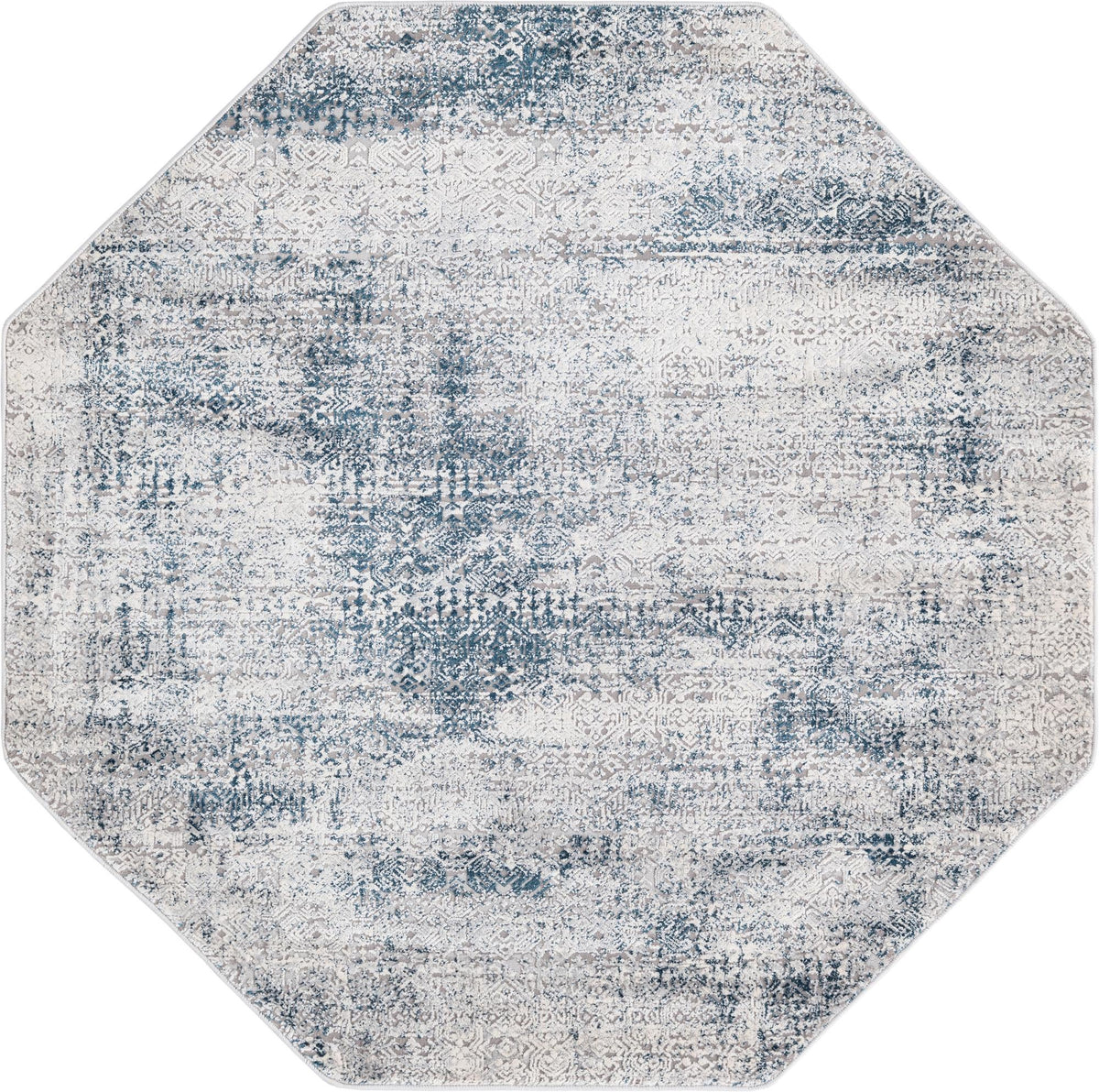 Bloomsbury Elegance Collection Area Rug -  Pimlico Octagon Blue  lifestyle 37