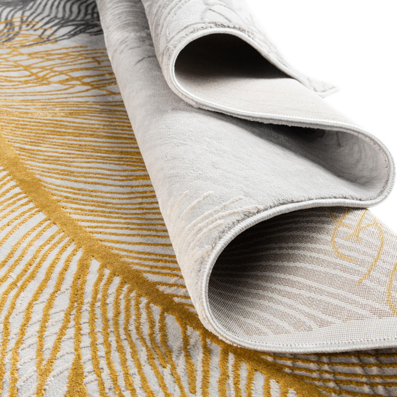 Bloomsbury Elegance Collection Area Rug -  Westminster Rectangle Yellow Gray  lifestyle 34