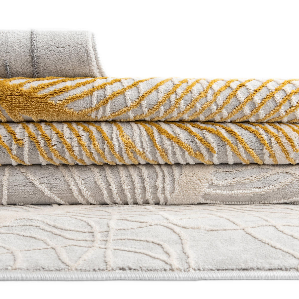 Bloomsbury Elegance Collection Area Rug -  Westminster Rectangle Yellow Gray  lifestyle 37