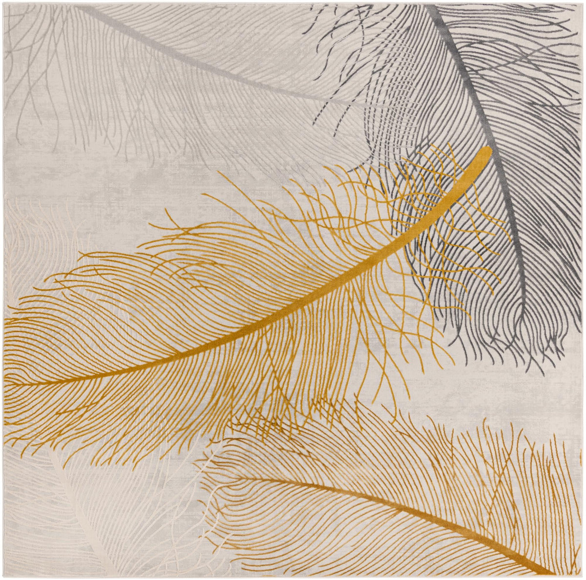 Bloomsbury Elegance Collection Area Rug -  Westminster Square Yellow Gray  lifestyle 50