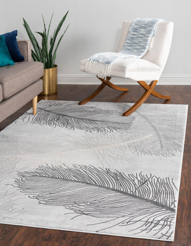 Bloomsbury Elegance Collection Area Rug -  Westminster Rectangle Gray  lifestyle 6
