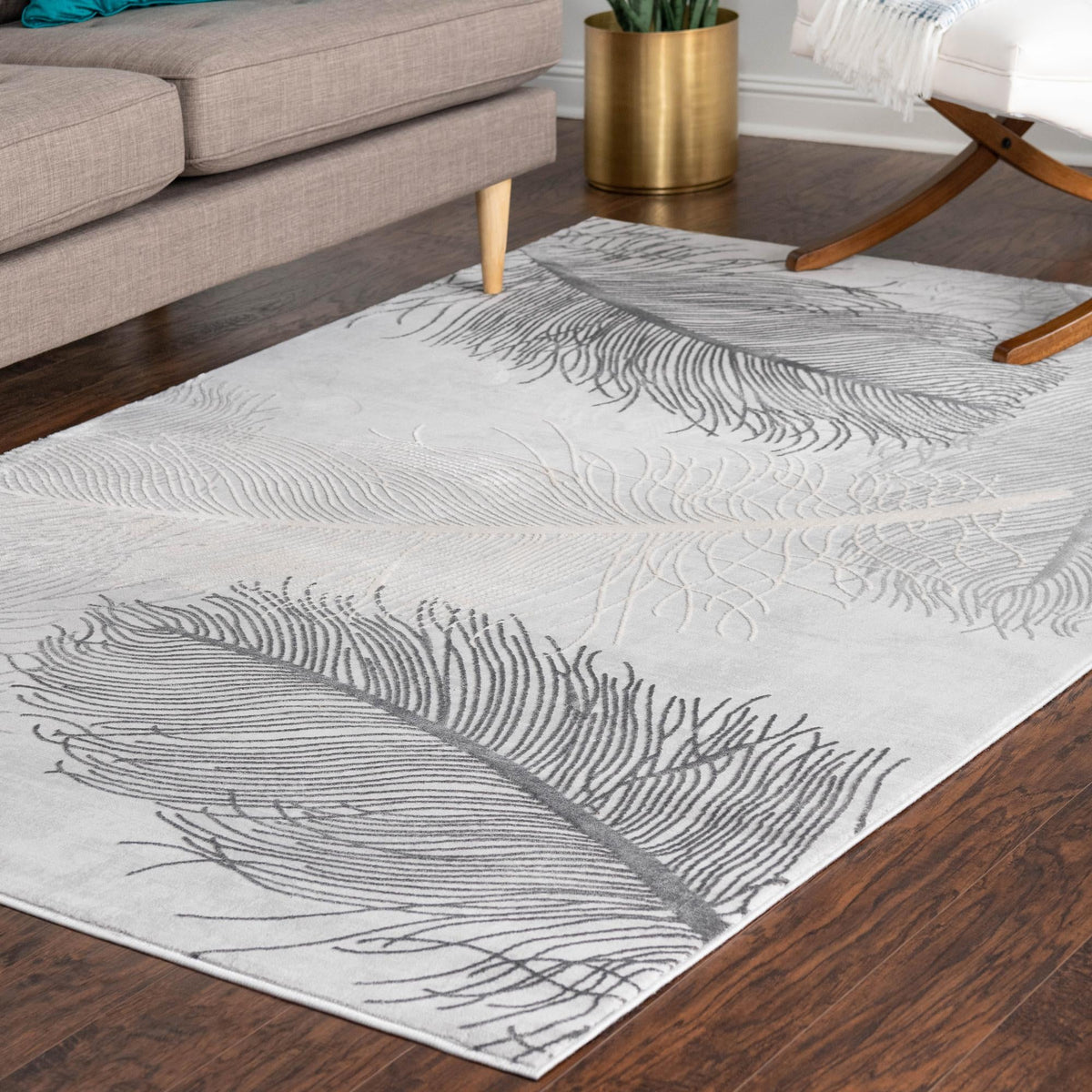 Bloomsbury Elegance Collection Area Rug -  Westminster Rectangle Gray  lifestyle 43