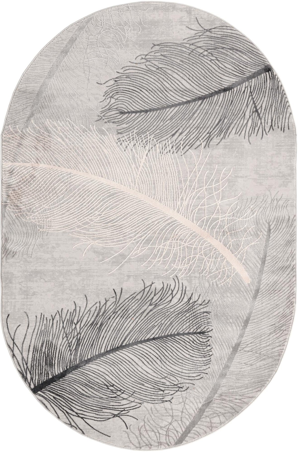 Bloomsbury Elegance Collection Area Rug -  Westminster Oval Gray  lifestyle 76