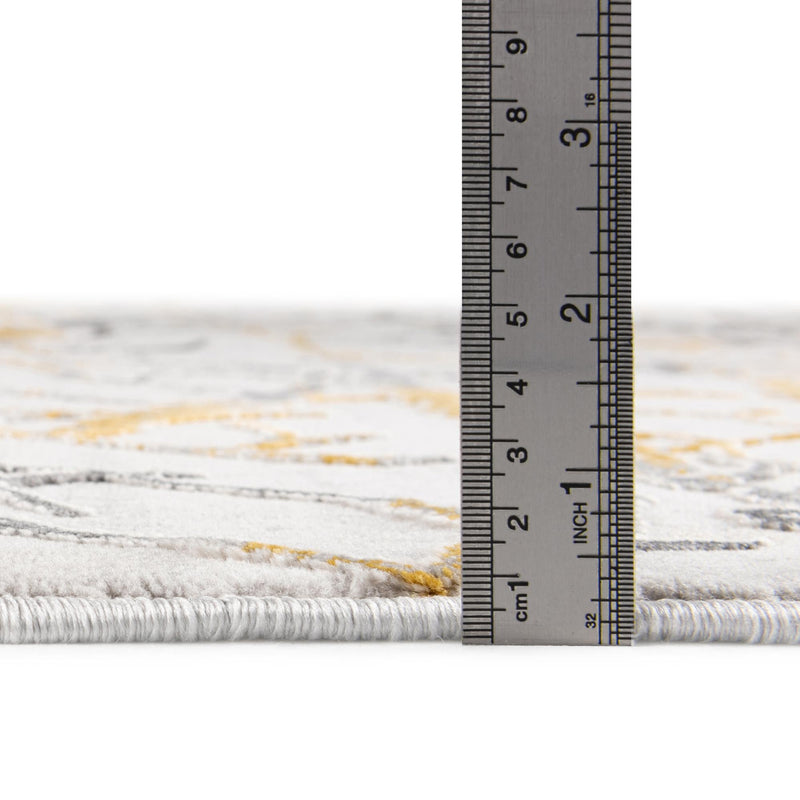 Bloomsbury Elegance Collection Area Rug -  Soho Rectangle Yellow and Gray  lifestyle 10