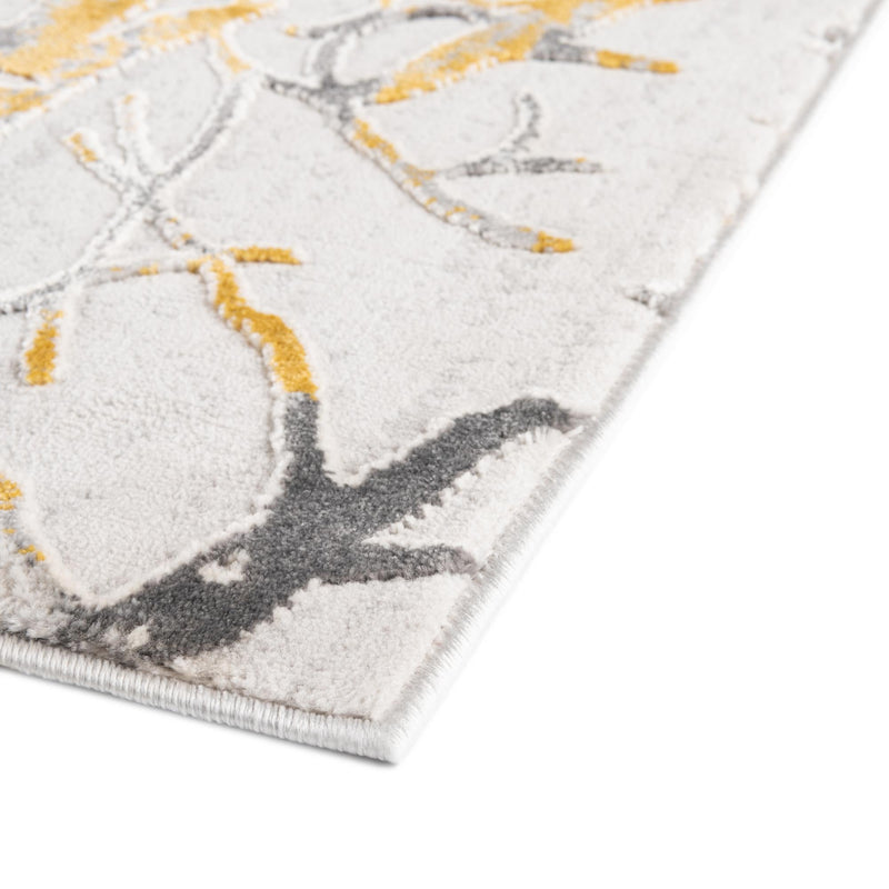 Bloomsbury Elegance Collection Area Rug -  Soho Rectangle Yellow and Gray  lifestyle 16