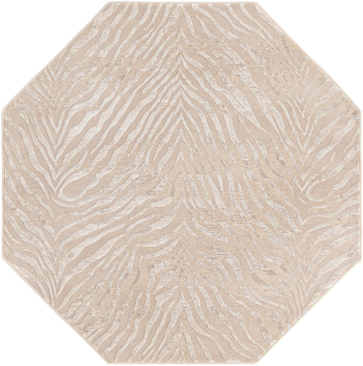 Bloomsbury Elegance Collection Area Rug -  Chelsea Octagon Ivory Beige  lifestyle 31