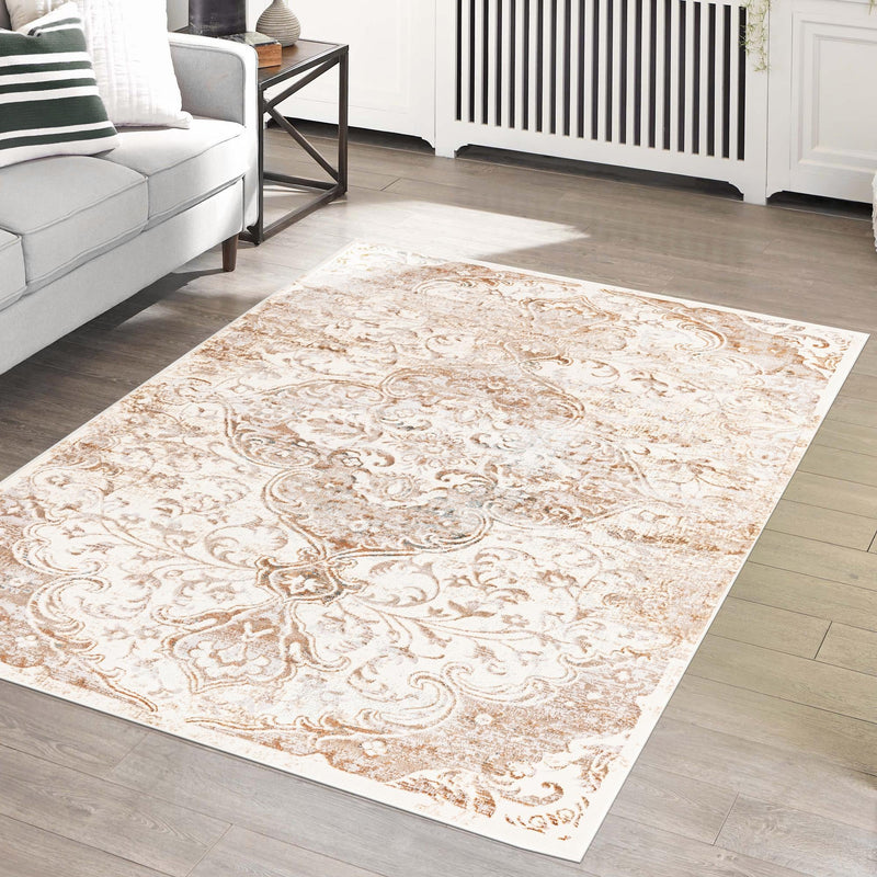 Kensington Collection Area Rug - Chelsea Rectangle Cream  lifestyle 14