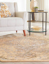 Kensington Collection Area Rug - Chelsea Octagon Yellow  lifestyle 24